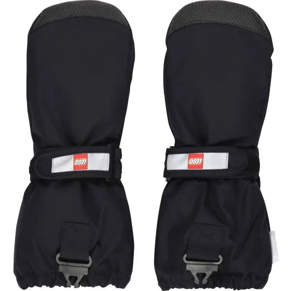 LEGO&reg; kidswear LWATLIN 706 Detské lyžiarske rukavice, čierna, veľkosť 146-152