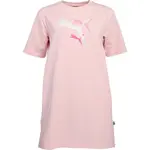 Puma ESS+ LOGO POWER TEE DRESS TR Dámske šaty, ružová, veľkosť