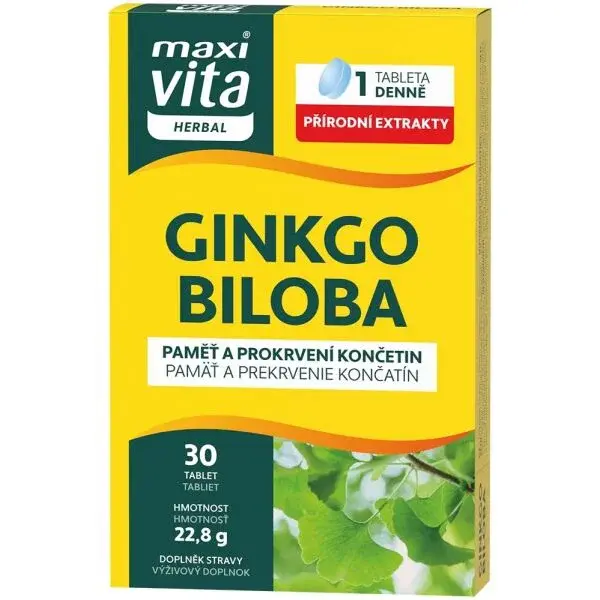 VITAR MAXI VITA HERBAL GINKGO BILOBA Výživový doplnok, , veľkosť