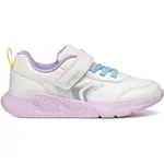 Geox J SPRINTYE G. B Dievčenská vychádzková obuv, biela, veľkosť