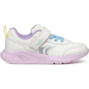 Geox J SPRINTYE G. B Dievčenská vychádzková obuv, biela, veľkosť