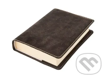 Obal na knihu Klasik: Hnědá tmavá semiš XL