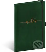 Notes Samet - Typo (linkovaný s gumičkou na uzavření)