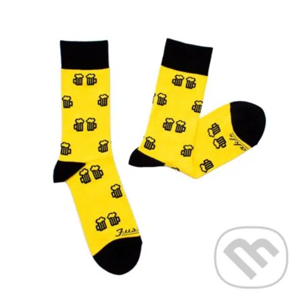 Ponožky Na zdraví žlté L (Unisex veľkosť L 43 - 46)