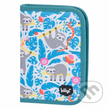 Školní penál klasik Baagl Lenochod (dvě chlopně)