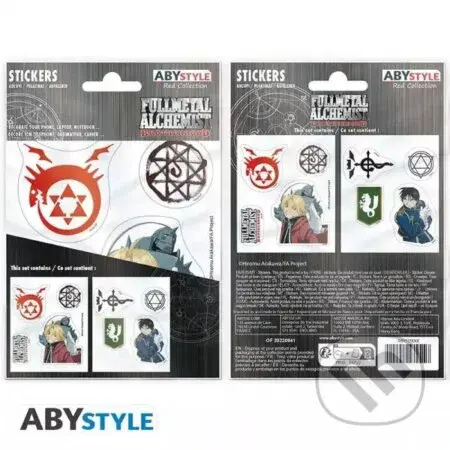 Fullmetal Alchemist samolepky - 2 aršíky