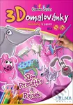 3D omalovánky Slon, prasátko a pejsek (Skládačky z papíru) - kniha z kategorie Omalovánky