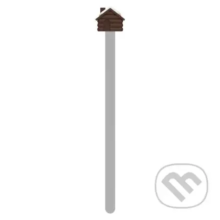 Záložka do knihy - Zasnežená chata