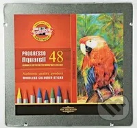 Koh-i-noor pastelky PROGRESSO akvarelové souprava 48 ks v plechové krabičce