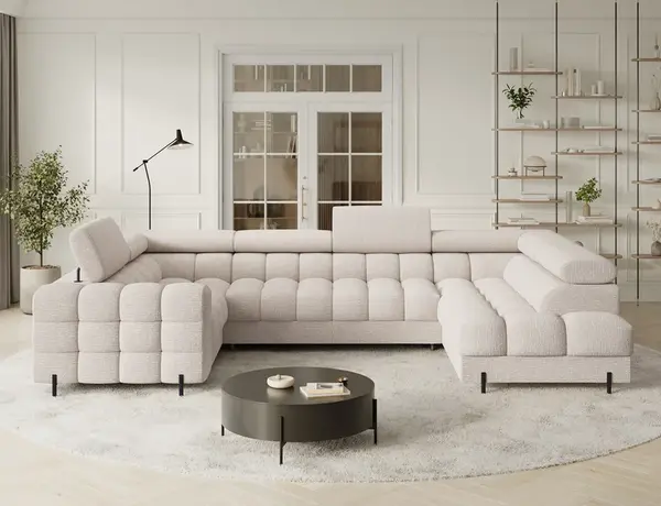 Sedací souprava Fectory Provedení: Pravá U, látka: Baffix 20