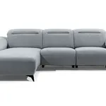 Sedací souprava Gappa 1 Relax Provedení: Levá varianta, Nožičky: Černé, látka: Cloud 60