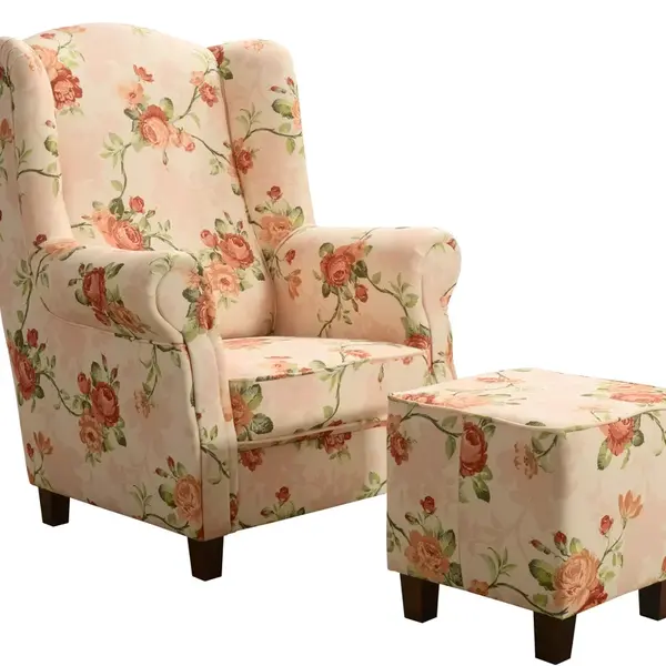 Křeslo As s taburetem 2939/117 Provedení: Křeslo + taburet, Nožičky: Přírodní dub