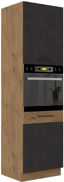 Vysoká skříňka pro vestavnou troubu Vigo 60 DP-210 2F Barva korpusu: Dub Lancelot, Barva dvířek: Matera matná