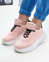 Resti Light pink women's fabric sports shoes Riotay- Footwear