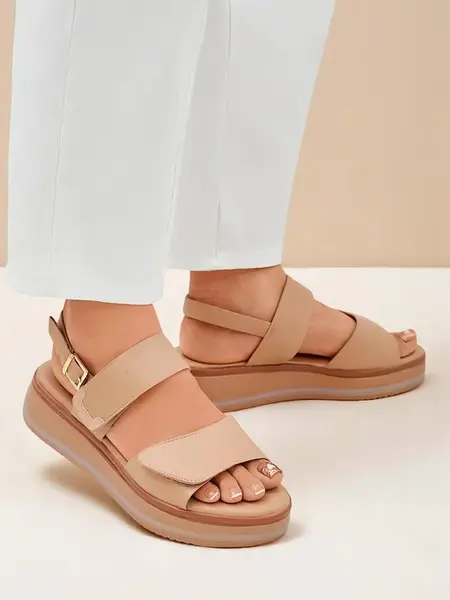 Resti Royal Fashion Women's Thick-Soled Tulip Sandals