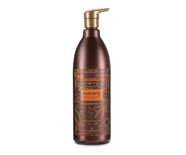 Hydratačný šampón pre suché a krehké vlasy Kléral Olio di Macadamia Hydrating Shampoo - 1000 ml + darček zadarmo