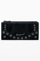 Černá peněženka Desigual s kovovými detaily