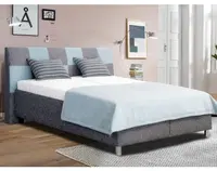 Posteľ Nice 180x200 cm, modro-šedá látka%