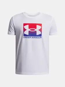 Chlapecké tričko Under Armour UA B BOXED SPORTS UPDATE SS-WHT - Kluci