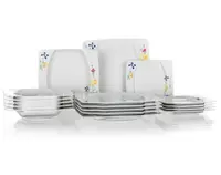 Sada tanierov (18 dielov) Eye, kvetinový motív%