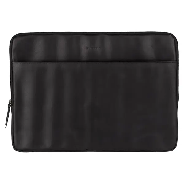 Kožený obal na notebook 15,6" Burkely Josh, přírodní kůže, 15" − černá