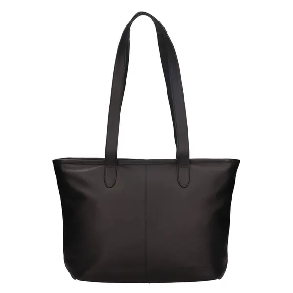 Dámská kožená kabelka na notebook The Chesterfield Brand Monza - černá