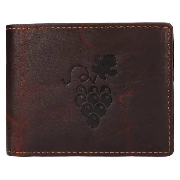 Pánska kožená peňaženka Lagen Odd - hnedá