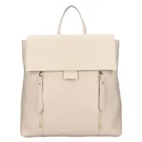 Dámsky kožený batoh Italia Mokka - krémová