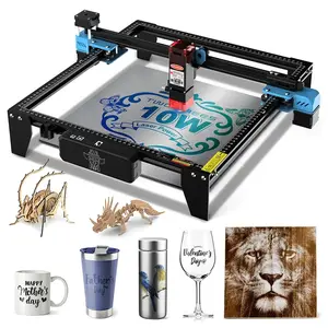 TWO TREES TTS-10 Pro 10W Laser Engraver 32-bit Mainboard 0.08*0.08mm Compressed Spot 0.1mm Precision 300*300mm
