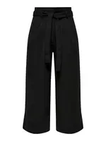 JDY Plisované nohavice  čierna