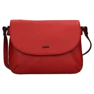 Kožená dámska crosbody kabelka Katana Felipa - červená