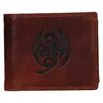 Pánska kožená peňaženka SendiDesign Dragon - hnedá