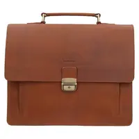 Pánska kožená aktovka Burkely Scott - koňak