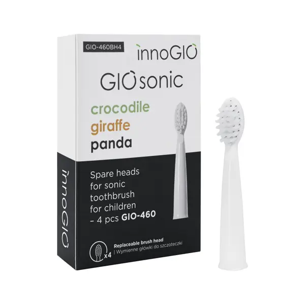 innoGIO náhradní hlavice k sonickému kartáčku GIOSonic 4ks
