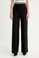 Kalhoty MAX&Co. dámské, černá barva, široké, high waist, 2528136014200