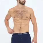 Bavlněné boxerky BOSS 3-pack tmavomodrá barva