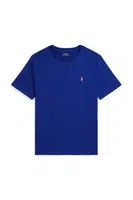Dětské bavlněné tričko Polo Ralph Lauren modrá barva, 323832904195