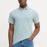 Bavlněné polo tričko Hackett London modrá barva, HM563426