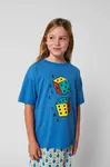Dětské bavlněné tričko Bobo Choses Roll The Dice modrá barva, s potiskem, 225AC003
