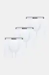 Boxerky BOSS 3-pack pánské, bílá barva, 50475282