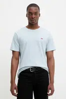 Bavlněné tričko Levi's pánské, modrá barva, 56605