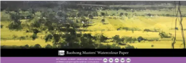 Akvarelový blok Baohong Masters 13x38cm hot pressed 300g