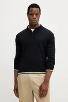 Vlněný svetr Emporio Armani pánský, tmavomodrá barva, EM001512 AF14158