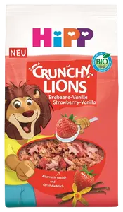 HIPP BIO křupavé Lion müsli Jahoda-Vanilka, od 3 let 300 g