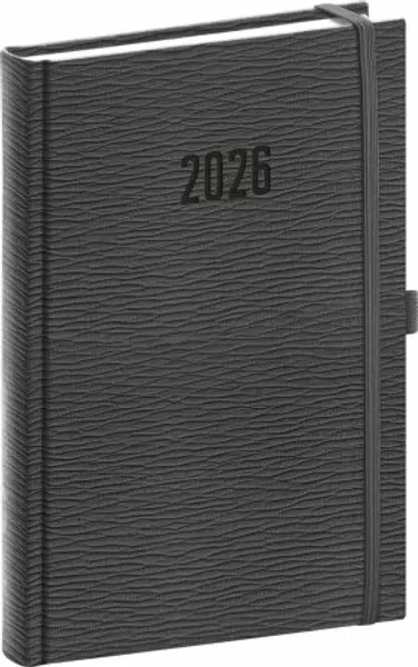 Denní diář Rivoli 2026, šedý