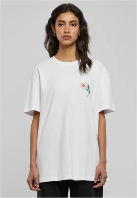 Vyberte si laskavost Oversize Boyfriend Tee bílé