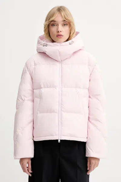 Péřová bunda Kenzo růžová barva, zimní, FF62OU1449NS