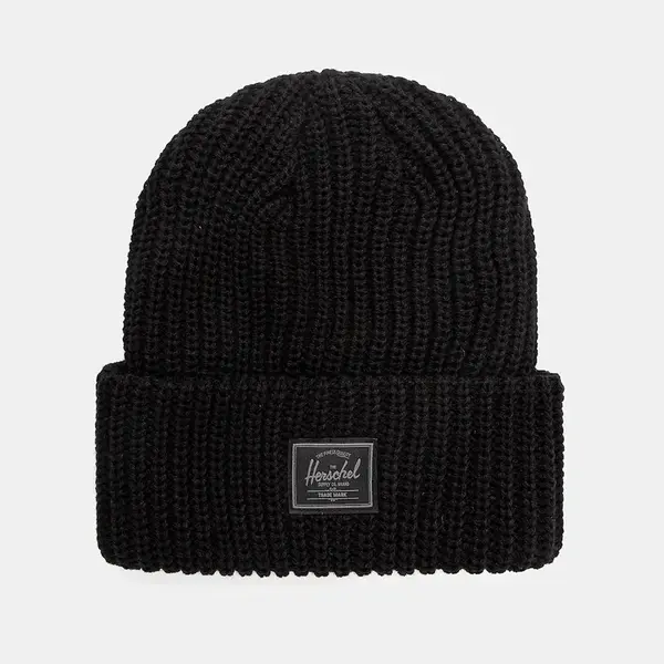 Čepice Herschel Douglas černá barva, 50635-00001-OS