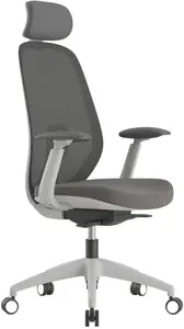 SETULO Kancelářská židle CAELI šedá s opěrkou hlavy