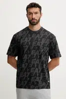 Bavlněné tričko EA7 Emporio Armani pánské, šedá barva, AF10378.7M000980
